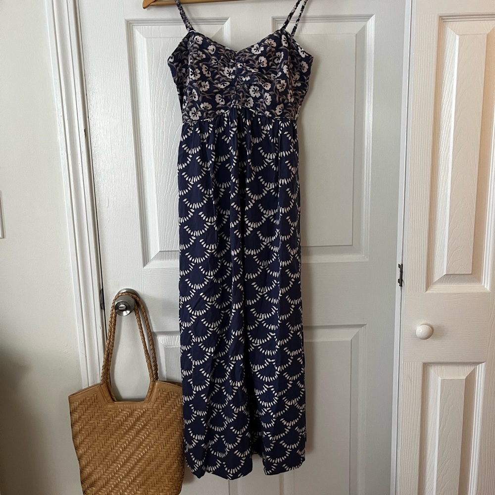 MIRTH Women's Deia Dress, Petunia/Lapis Shell